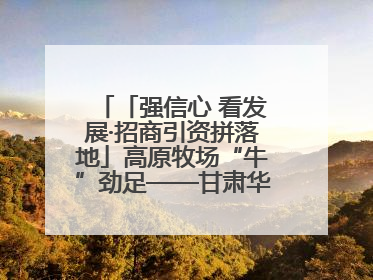 「强信心 看发展·招商引资拼落地」高原牧场“牛”劲足——甘肃华予高原牧场高标准奶牛肉牛养殖项目一线见闻