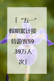 “五一”假期累计接待游客59.39万人次