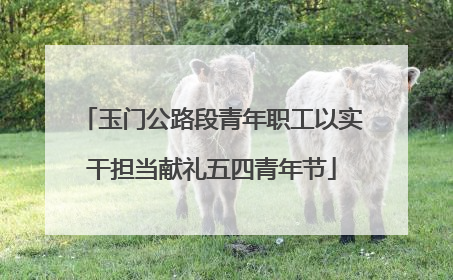 玉门公路段青年职工以实干担当献礼五四青年节