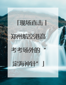 现场直击丨郑州航空港高考考场外的“定海神针”
