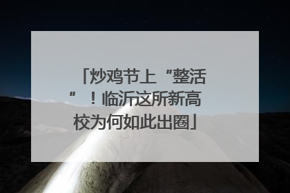 炒鸡节上“整活”！临沂这所新高校为何如此出圈