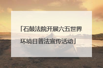 石鼓法院开展六五世界环境日普法宣传活动