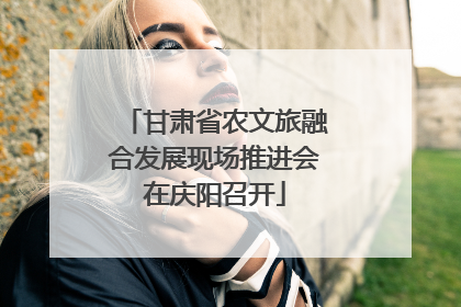 甘肃省农文旅融合发展现场推进会在庆阳召开
