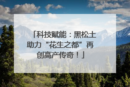 科技赋能：黑松土助力“花生之都”再创高产传奇！