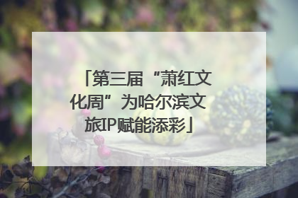 第三届“萧红文化周”为哈尔滨文旅IP赋能添彩