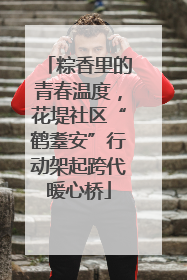 粽香里的青春温度，花堤社区“鹤耋安”行动架起跨代暖心桥