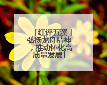 红评五溪丨弘扬龙舟精神，推动怀化高质量发展