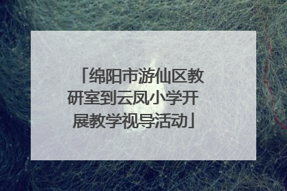 绵阳市游仙区教研室到云凤小学开展教学视导活动