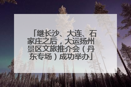 继长沙、大连、石家庄之后，大运扬州景区文旅推介会（丹东专场）成功举办