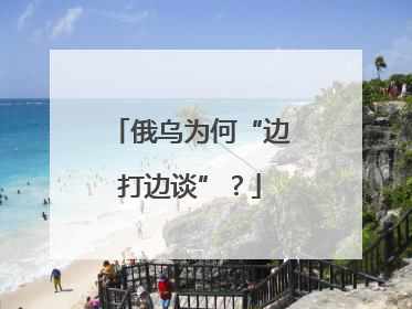 俄乌为何“边打边谈”？