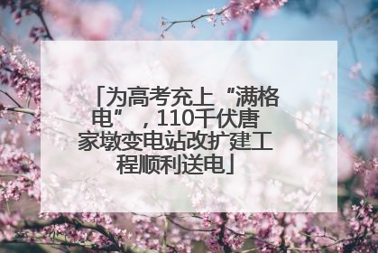 为高考充上“满格电”，110千伏唐家墩变电站改扩建工程顺利送电