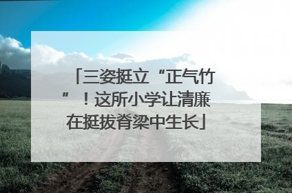 三姿挺立“正气竹”！这所小学让清廉在挺拔脊梁中生长