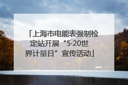 上海市电能表强制检定站开展“5·20世界计量日”宣传活动