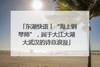 东湖快语丨“海上钢琴师”，属于大江大湖大武汉的诗意浪漫