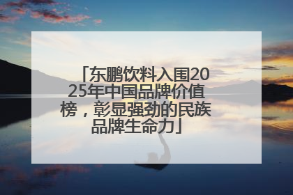 东鹏饮料入围2025年中国品牌价值榜，彰显强劲的民族品牌生命力