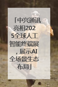 中兴通讯亮相2025全球人工智能终端展，展示AI全场景生态布局