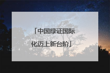 中国绿证国际化迈上新台阶