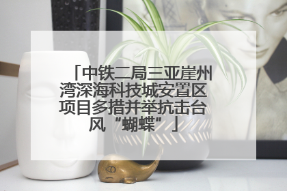 中铁二局三亚崖州湾深海科技城安置区项目多措并举抗击台风“蝴蝶”