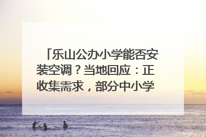 乐山公办小学能否安装空调？当地回应：正收集需求，部分中小学已启动安装｜云求助