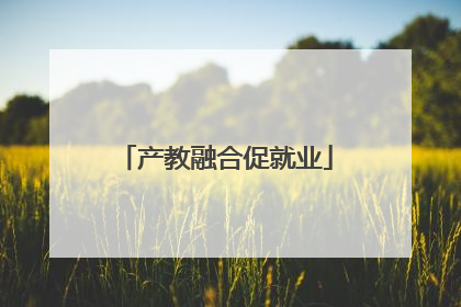 产教融合促就业
