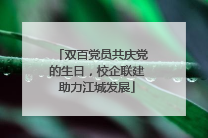 双百党员共庆党的生日，校企联建助力江城发展