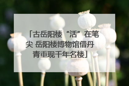 古岳阳楼“活”在笔尖 岳阳楼博物馆借丹青重现千年名楼