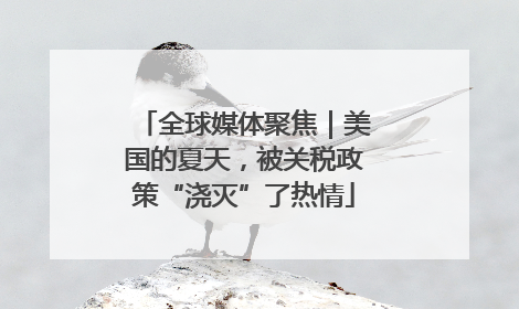 全球媒体聚焦｜美国的夏天，被关税政策“浇灭”了热情