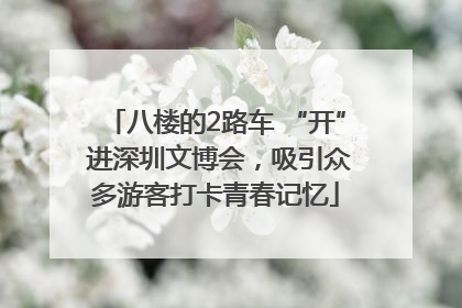八楼的2路车 “开” 进深圳文博会，吸引众多游客打卡青春记忆