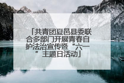 共青团夏邑县委联合多部门开展青春自护法治宣传暨“六一”主题日活动