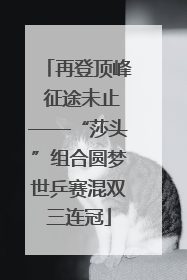 再登顶峰 征途未止——“莎头”组合圆梦世乒赛混双三连冠