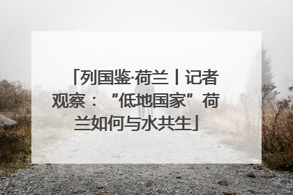 列国鉴·荷兰丨记者观察：“低地国家”荷兰如何与水共生