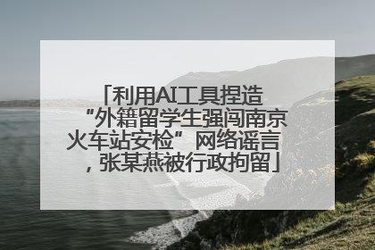 利用AI工具捏造 “外籍留学生强闯南京火车站安检”网络谣言，张某燕被行政拘留