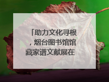 助力文化寻根，烟台图书馆馆藏家谱文献展在大连举办
