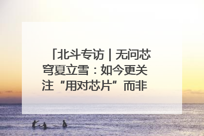 北斗专访｜无问芯穹夏立雪：如今更关注“用对芯片”而非“用贵芯片”