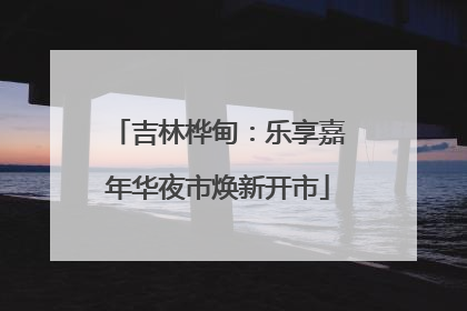 吉林桦甸：乐享嘉年华夜市焕新开市