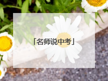 名师说中考