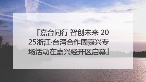 嘉台同行 智创未来 2025浙江·台湾合作周嘉兴专场活动在嘉兴经开区启幕