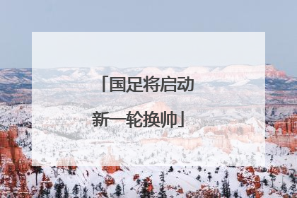 国足将启动新一轮换帅