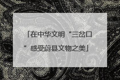 在中华文明“三岔口”感受蔚县文物之美