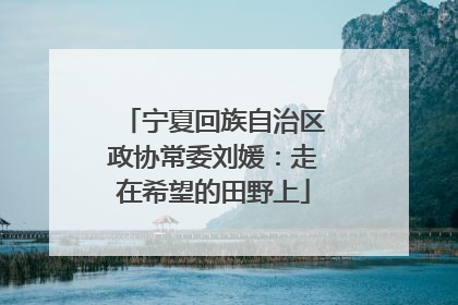宁夏回族自治区政协常委刘媛：走在希望的田野上