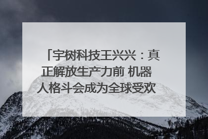 宇树科技王兴兴：真正解放生产力前 机器人格斗会成为全球受欢迎的赛事｜科技观察