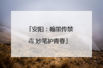 安阳：翰墨传禁毒 妙笔护青春