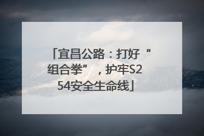 宜昌公路：打好“组合拳”，护牢S254安全生命线