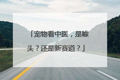 宠物看中医，是噱头？还是新赛道？