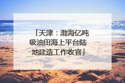 天津：渤海亿吨级油田海上平台陆地建造工作收官