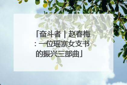奋斗者｜赵春梅：一位瑶寨女支书的振兴三部曲
