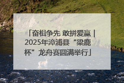 奋楫争先 敢拼爱赢｜2025年漳浦县“梁鹿杯”龙舟赛圆满举行