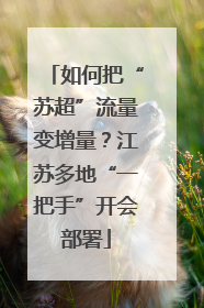 如何把“苏超”流量变增量？江苏多地“一把手”开会部署