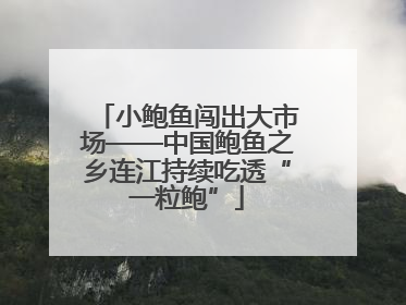 小鲍鱼闯出大市场——中国鲍鱼之乡连江持续吃透“一粒鲍”
