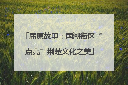 屈原故里：国潮街区“点亮”荆楚文化之美